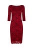 HotSquash Red Long Sleeved Lace Dress
