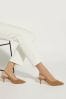 Dune London Celini Sandalen mit Kitten-Heel-Absatz und Fersenriemen in schmaler Passform