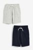 Navy/Grey 2 Pack Shorts (3-16yrs)