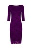 HotSquash Purple Long Sleeved Lace Dress