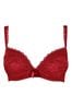 Pour Moi Red Padded Rebel Padded Plunge Bra