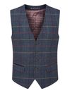 Skopes Blue Doyle Tweed Wool Blend Tailored Fit Suit Waistcoat