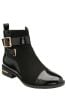 Lotus Charcole Black Zip-Up Ankle Boots