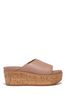 Fitflop Natural Eloise Cork-Wrap Leather Wedge Slides