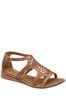 Gold Ravel Leather Wedge Sandals