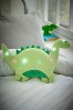 Green Light Up Dinosaur Cushion