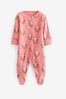 Rosa - Weihnachtlicher Baby-Schlafanzug (0 Monate bis 2 Jahre)
