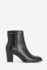 Barbour® Black Amelia Leather Heeled Chelsea Boots