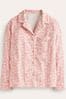 Boden Pink Brushed Cotton Pyjama Shirt
