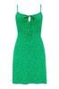 Pour Moi Green Strappy Tie Front Dress