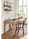 Natural Oak Effect 4 to 6 Seater Foldable Extending Dining Table