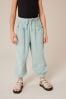 Teal Blue Textured Pull-On gamba Trousers (3-16yrs)