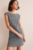 Boden Black Sleeveless Jersey Shift Dress