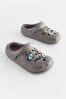 Grey Star Wars Faux Fur Lined Clog Slippers