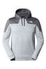 The North Face Light Grey Mens Mountain Athletics Pull On Fleece Hoodie