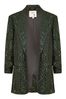 Yumi Green Sequin Blazer With Pockets