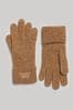 Superdry Brown Rib Knit Gloves