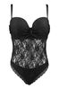 Pour Moi Black Rebel Padded Underwired Multiway Strapless Body