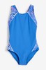 Blue Sports Swimsuit (3-16yrs)