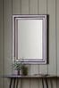 Gallery Home Beaded Pewter Grey Mirror