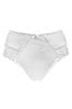 Pour Moi White Sofia Lace Embroidered Deep Briefs