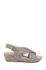 Pavers Grey Ankle Strap Sandals