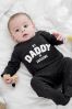 Daddy Family Single Baby Sleepsuit (0-2yrs)