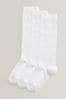 White Heart White Heart 3 Pack Cotton Rich Knee High School Socks