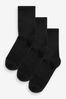 Black Arch Support Ankle Socks 3 Pack