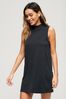 Black Superdry Sleeveless A-Line Mini Dress