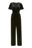 Black Yumi Jumpsuit With Angel Sleeves