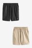 Grey/Stone Lightweight Jogger Shorts 2 Pack
