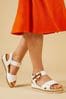 Off White Pavers Comfortable Wedge Heel Sandals