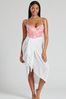 South Beach White Crinkle Viscose Fringed Sarong Cover-Up
