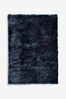Navy Blue Plush Velveteen Rug