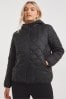Simply Be Black Ultralight Quilted Short Jacket