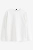 White Heavyweight Long Sleeve T-Shirt