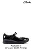 Clarks Black Patent Scooter Jump Toddlers Shoes