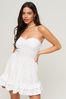 Superdry White 50s Lace Bandeau Mini Dress