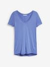 Bleu pâle - Slouch V-Neck T-Shirt, Regular