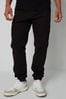 Threadbare Black Joggers Style Cargo Trousers with Stretch