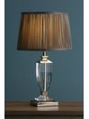 Laura Ashley Chrome Carson Crystal Table Small Lamp Base, Small
