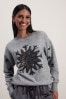 Grey Embellished Sequin Snowflake Christmas Cosy Soft Touch Jumper, Regular