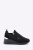 River Island Black Girls Drenched Wedge Trainers