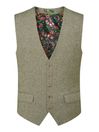 Verde - Chaleco de traje a medida de tweed Jude de Skopes