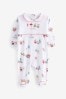 White My First Christmas Baby Sleepsuit (0-12mths)