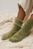 Green/Grey Cosy Ankle Socks 2 Pack