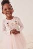 Creme mit Ballerina - Tutu-Kleid mit Figurenmotiv (3 Monate bis 7 Jahre)