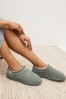 Green Suede Shoot Slippers