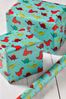 Blue Dinosaur 6m Wrapping Paper